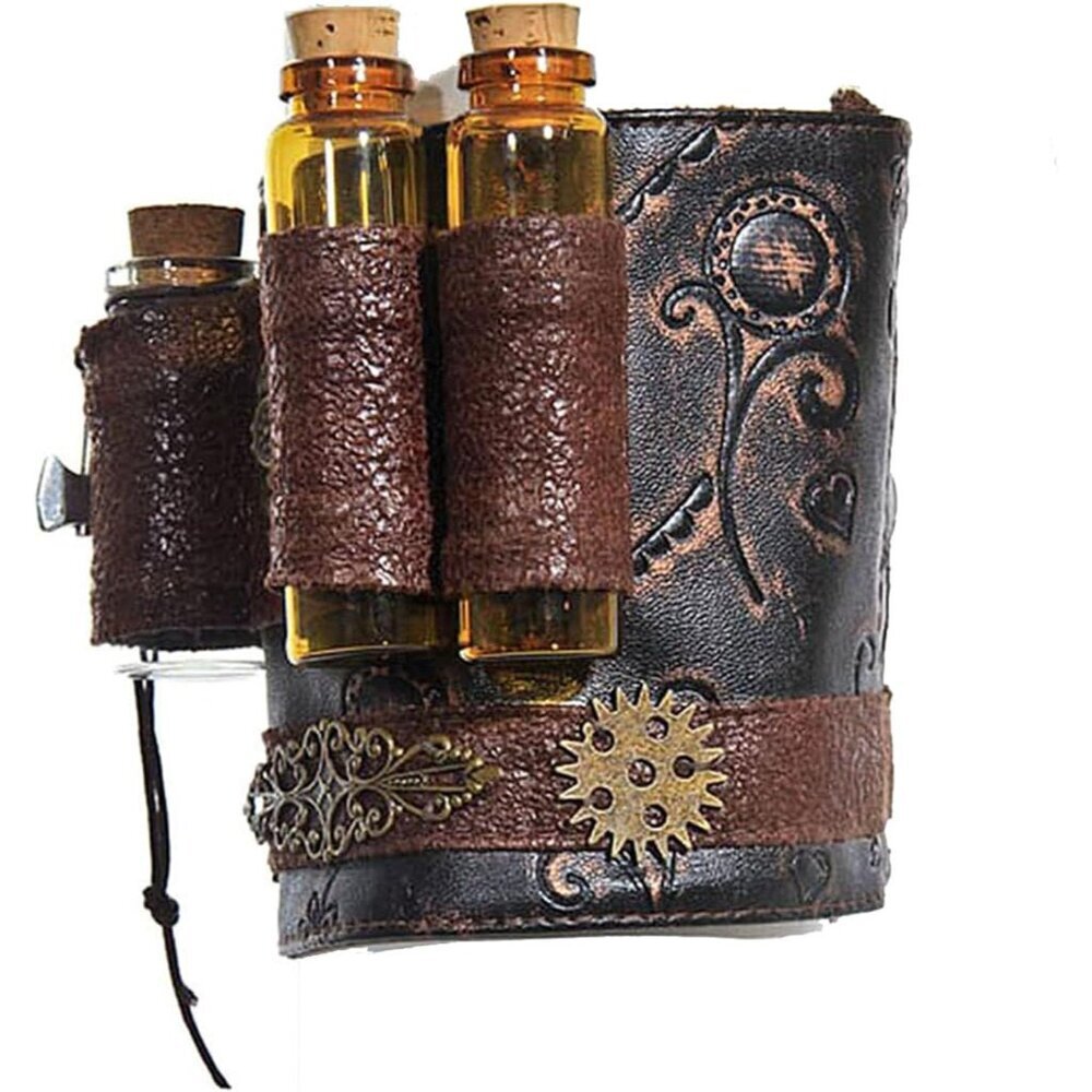 Medieval Arm Cuff Faux Leather Adjustable Wrist Guard Cosplay Costume Accessory
